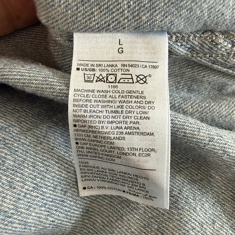 Banana Republic Relaxed-Fit Denim Shirt Mens Size Large